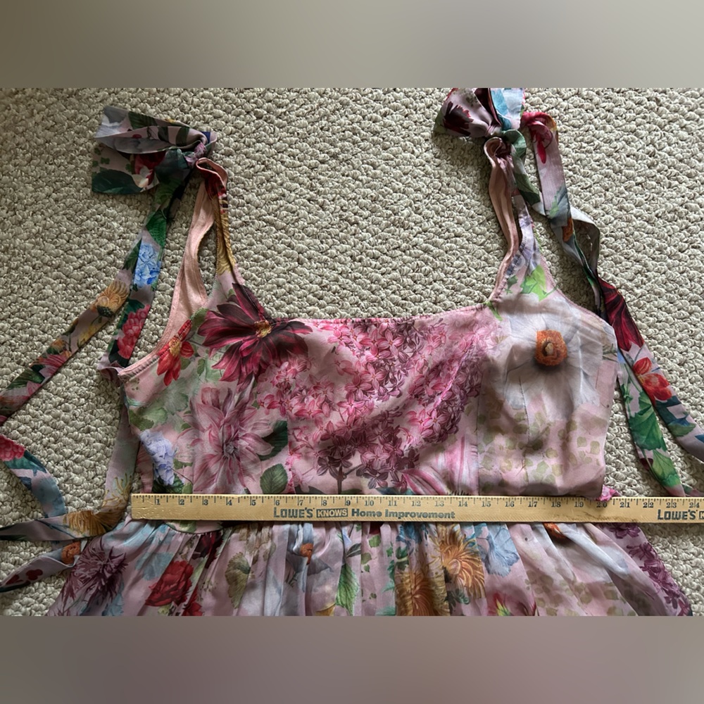 Anthropologie Geisha Designs Isabella Floral Midi Puffy Dress size XXL - Picture 9 of 11